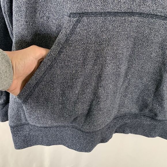 Oakley Hoodie Men's Medium Blue Graphic Print Drawstring Pockets Pullover - Picture 4 of 10